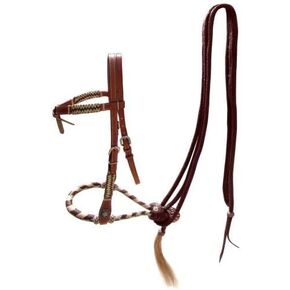 Showman ® Medium Oil Futurity Knot Bosal Headstall
