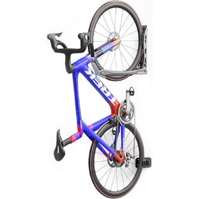 Bike Rack Garage, U-Shaped Receiver Rolling Design For Easy Loading, Space-Saving Foldable Swivel Garage Bike Rack Wall Mount, Bike Wall Mount Fits 18-28" Wheels, 1 Pack