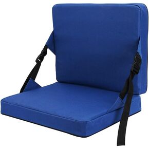 Indoor & Outdoor Folding Chair Cushion, Foldable Portable Stadium Seat,Chair Cushion for Sports Events, Outing, Travelling，Hiking, Fishing