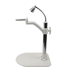 Simple Ophthalmic Phoropter Arm Bracket Table Stand with Top Lamp Vision Tester Support Desktop Use with Light (WZ-ZZ,White)