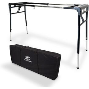 AxcessAbles Collapsible Piano Keyboard Stand with Portable Carry Case | Heavy Duty Music Stand | 54-88 Key Electronic Digital Piano, Synthersizer, DJ Controller Platform Stand | 180LB Capacity