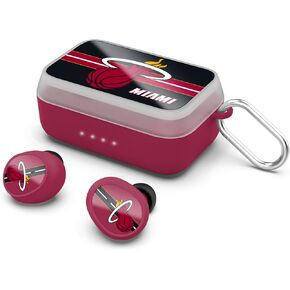 SOAR NBA Wireless Sport Earbuds: Comfortable Fit & Convenient Charging, Miami Heat