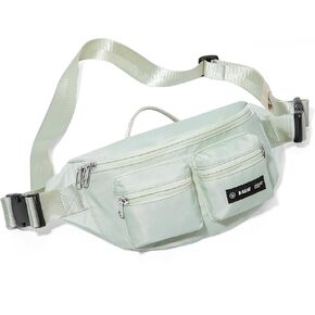 Fanny Pack for Women Men Crossbody Bag with 6-Zipper Pocket Adjustable Strap Black Fanny Packs Sling bag for Men Outdoor Travel Sports Hiking Running