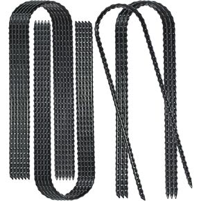 10-Inch Trampoline Stakes Heavy Duty U Shaped Rebar Ground Stakes Ground Anchors for Sporting Goods Security, House Construction (12)