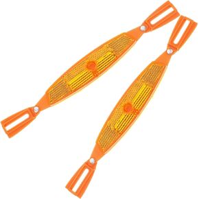 Happyyami 1 Pair Bike Spoke Reflectors Bicycle Wheel Reflectors Plastic Bike Reflectors for Night Riding Bicycle Accessories in Kuwait