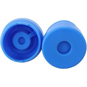 Replacement Water Bottle Caps 3PCS Food Grade Silicone Reusable 3 and 5 Gallon Water Jug Cap Leak Free Blue Non Spill Bottle Caps 55mm Water Bottle