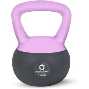 Primasole Soft Kettlebell 5.10.15.20lbs Shook Resistance base. Anti Slip hand Kettlebell weights for Women and Men -Home workout Kettlebells dumbbells for strength and safety.