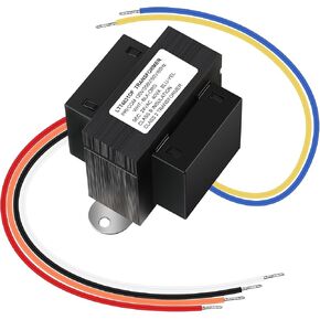 120V to 24V transformer, Primary 120, 208, 240V Secondary 24V, HVAC Furnace Transformer Multi Tap with Foot Mount, Input 120V 50/60HZ