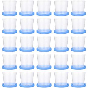 HEALLILY 50pcs 40ml Urine Sample Cup Leak Proof Pee Specimen Cups with Lids Stool Testing Storage Containers for Home Shop Lab (Random Color) Style 1