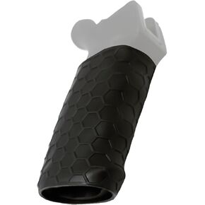 Universal Tactical Rubber Rifle Grip Sleeve - Gun Grip for Full Sized Rifles - Ergonomic Non Slip Hex Grip - Tactical Gun Grips Compatible with Most Rear Rifle & Shotgun Handles