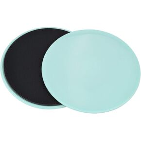 Fitness Disc Slides, 2pcs Gliding Discs Slider Fitness Disc Exercise Sliding Plate Sliding Discs Fitness Core Slider Workout for Gym, Home, Yoga, Pilates(Light Green)