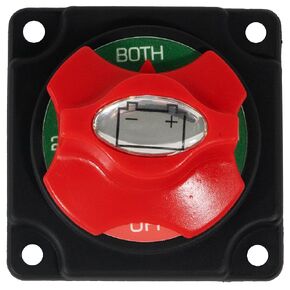 Five Oceans Battery Disconnect Switch, Marine Battery Switch Off-1-2-Both with Knob, 250 Amp Continuous, 350 Amp Intermittent, 12-24 Volts, Battery Disconnect, Battery Disconnect Switch 12V - FO3511