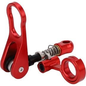 Quick Release Seatpost Clamp, Bicycle Seat Post Clamp, Aluminum Alloy Release Seat Clamp for Providing Reliable Ports for Your Bicycle(Red (Anode))