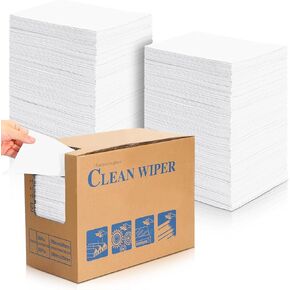 300 Sheets 9.84 x 13.78 in Disposable Blue Shop Towels Bulk Heavy Duty Shop Towels Lint Free Paper Towels Absorbent Anti Dissolution for Garage Car Work