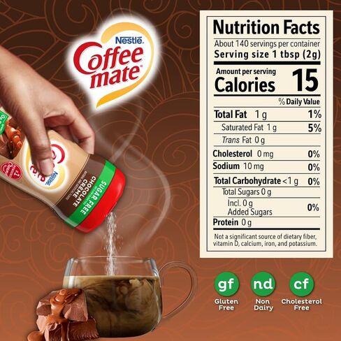 Coffee-mate Sugar Free Creamy Chocolate Powdered Coffee Creamer, 10.2 Ounce in Saudi Arabia