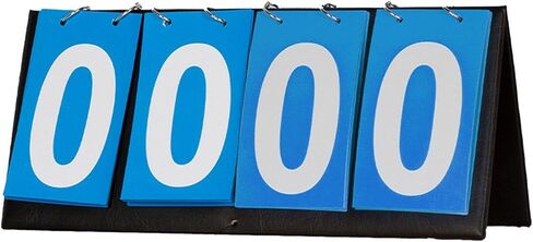 Tabletop Scoreboard Large Numbers 4 Digit Score Flipper Sports Scoreboard Score Keeper for Badminton Sports Competition in Kuwait