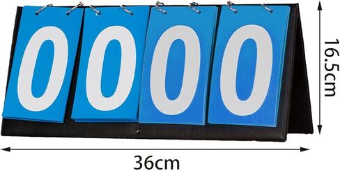 Tabletop Scoreboard Large Numbers 4 Digit Score Flipper Sports Scoreboard Score Keeper for Badminton Sports Competition in Kuwait