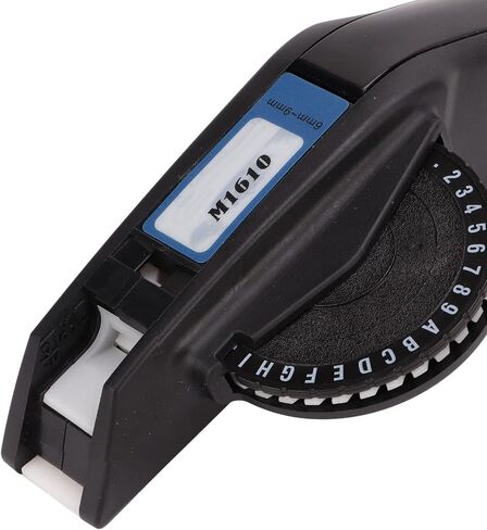 Embossing Label Maker, Clear Number Letter Mini Label Printer with Cutter No Ink Handheld Small Labeler Machine for 6mm to 9mm Tape for The Home and Office Organization(Red) in Kuwait