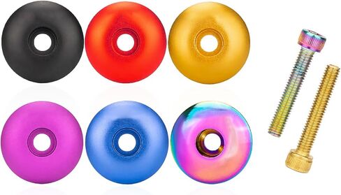 Bicycles Headset Spacer Aluminium Alloy Kits with Stem Top Cap Long Bolts Headset Star Nut Front Fork Stem Spacer Bicycles Headset Spacer in Kuwait