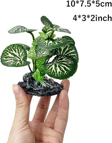 سموثيدو بيتس بيتا حوض السمك ديكورات كهف حوض السمك ديكور الحلي نباتات الحرير الاصطناعي بيتا ورقة وسادة أرجوحة (مجموعة A-3 قطع) in Saudi Arabia
