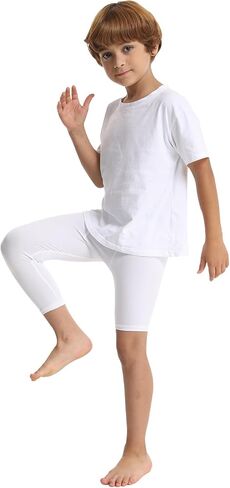 OEBLD Single Leg 3/4 Compression Tights, Unisex Sports Compression Pants, One Leg Basketball Leg Sleeves in Kuwait