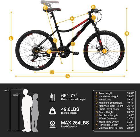 20/24 Inch Mountain Bike, Women & Men Mountain Bicycles with Professional 7 or 21 Speed Shifting, Double Shock Effect, Comfort Saddle and Pretty Look in Saudi Arabia