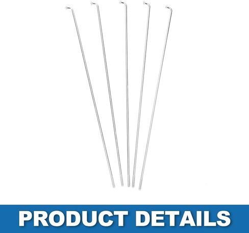 Bike Bicycle Spokes 14G Mountain Bike Spokes Bicycle Spokes Carbon Steel Silver Tone 36Pcs in Saudi Arabia