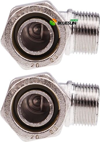 BLUESUNSOLAR 2PCS 90 Degree Elbow Fitting 3/4" Tubing x 3/4" Male NPT Compressed Air M8088 (2 PCS) in Saudi Arabia