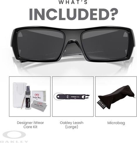 Oakley Gascan OO9014 Sunglasses+BUNDLE Leash+ BUNDLE with Designer iWear Care Kit in Saudi Arabia