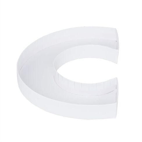 8" Small Fillable Cardboard Letter Shaped Mache Kids (White, Letter S) in Saudi Arabia