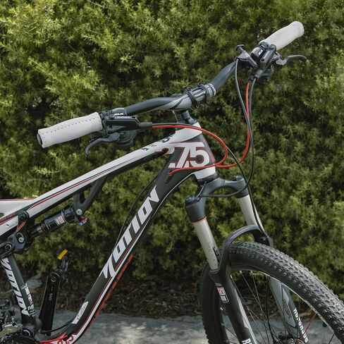 CyclingDeal Mountain Bike Grips Bicycle Handlebar Grips - MTB Grips Bike Handlebar Grips Great for Beach Cruiser - Soft Cushioned Thick Vinyl 125mm Quality Bike Handle Grips in Saudi Arabia