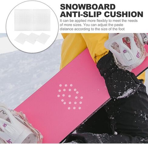 BESPORTBLE 5Pcs Snowboard Step Pad Clear Snowboarding Grip Pad Antiskid Mat Self Adhesive Spike Step Pad Extra Grip Padded for Winter Snow Ski Accessories in Saudi Arabia