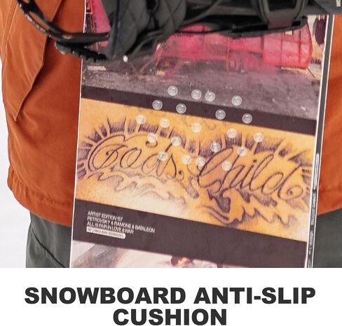 BESPORTBLE 5Pcs Snowboard Step Pad Clear Snowboarding Grip Pad Antiskid Mat Self Adhesive Spike Step Pad Extra Grip Padded for Winter Snow Ski Accessories in Saudi Arabia