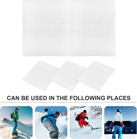 BESPORTBLE 5Pcs Snowboard Step Pad Clear Snowboarding Grip Pad Antiskid Mat Self Adhesive Spike Step Pad Extra Grip Padded for Winter Snow Ski Accessories in Saudi Arabia