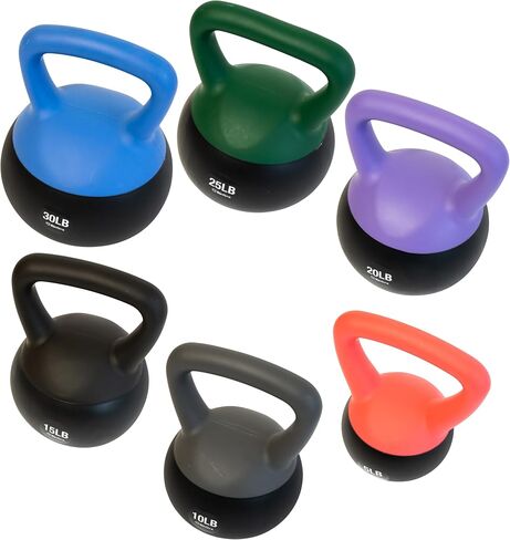 bintiva Soft Kettlebells - Sea and Iron Sand Filled Weights for Women and Men - Color Coded Kettle Bell Sets in Kuwait