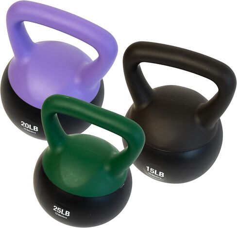 bintiva Soft Kettlebells - Sea and Iron Sand Filled Weights for Women and Men - Color Coded Kettle Bell Sets in Kuwait