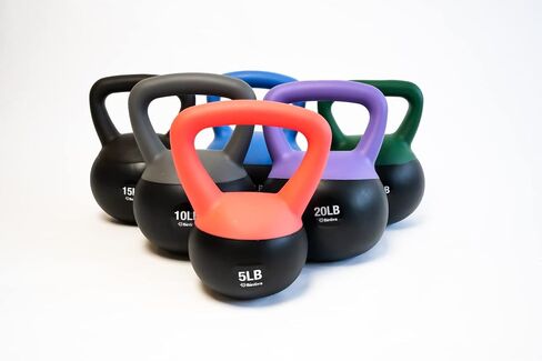 bintiva Soft Kettlebells - Sea and Iron Sand Filled Weights for Women and Men - Color Coded Kettle Bell Sets in Kuwait
