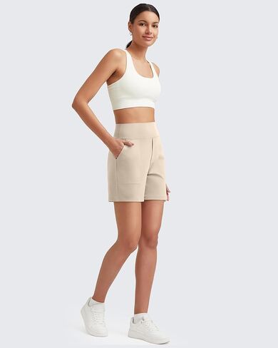 G4Free Women's Athletic Shorts High Waisted Running Yoga Shorts Summer Casual Burmuda Shorts with Pockets in Kuwait