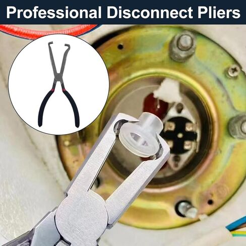 37960 Electrical Disconnect Pliers,8inch Automotive Tools Electrical Connector Pliers,Automotive Electrical Plug Connector Disconnect Tool,Fuel Line Pliers Disconnect Repair Tools (Black) in Kuwait