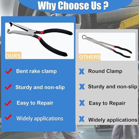 37960 Electrical Disconnect Pliers,8inch Automotive Tools Electrical Connector Pliers,Automotive Electrical Plug Connector Disconnect Tool,Fuel Line Pliers Disconnect Repair Tools (Black) in Kuwait