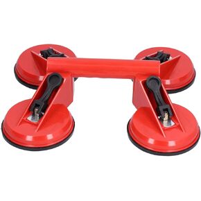 Bordstract Heavy Duty Glass Suction Cups, 4 Powerful Suction Pads 120kg Load Capacity Glass Lifter for Granite Tile and Glass Removal