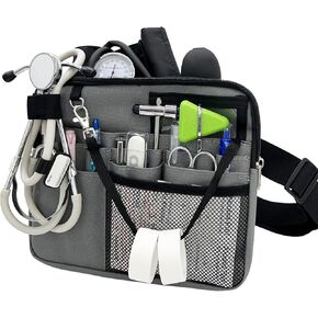 Nurse Fanny Pack with Medical Gear Pockets - Durable Nurse Waist Pouch with Tape Holder, Adjustable Strap, and Utility Storage for Stethoscopes, Bandage Scissors & Supplies