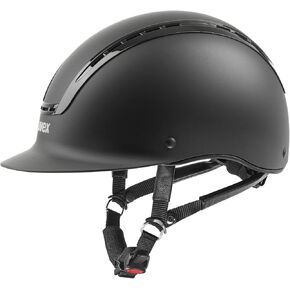uvex suxxeed Active Horse Riding Helmet for Women & Men, Black, M-L - Adjustable & Excellent Ventilated Helmet