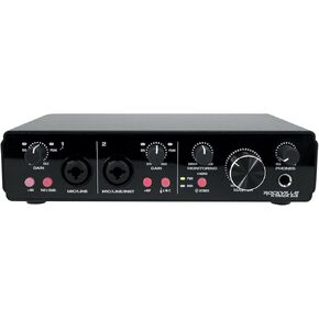 Rockville R-TRACK 2x2 USB Computer Recording Interface 24 Bit 192Khz 2 Mic-Pres