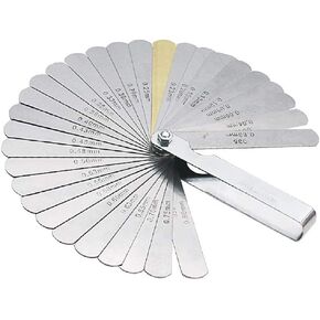 Mayata 32 Blades Combination Feeler Gauge Stainless Steel Removable Metric Imperial 0.04-0.88mm Thickness Measuring tool