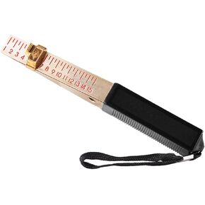 Vernier Feeler,Wedge Shaped Vernier Feeler Gauge 1-15mm Engineering Inspection Tool Flatness Measuring Tool for House/Engineering Inspection(Accuracy 0.5mm)