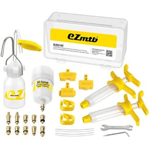 Brake Bleed Kit Bicycle Hydraulic Disc Brake Oil Mineral for Shimano, MAGURA, TEKTRO, SRAM Series Bike Brake Repair Tools, 2022 STD Metal joint
