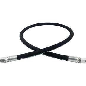 Haichy 26711-08-08-RW Hydraulic Hose Swivel Assembly 1/2" Hydraulic Hose with Female JIC X Female JIC, 48IN, 3988 psi, black-A