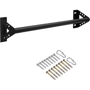 Wall Mounted Pull Up Bars Doorway, Heavy Duty Strength Training Pull-Up Bars for Doorframe, Support Beam or Joist Mount Thick Metal Sturdy Chin Up Bars 500 lbs