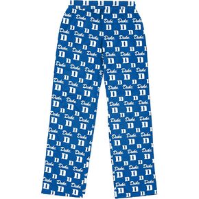 FOCO Duke Blue Devils Scatter Pattern Women's Pajama Lounge Pants, Blue